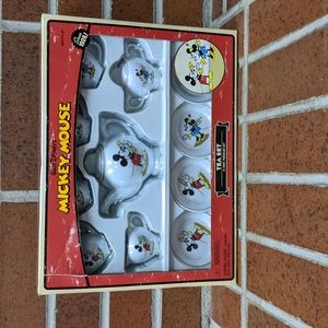 Mickey Mouse 13-piece porcelain tea set - NIB